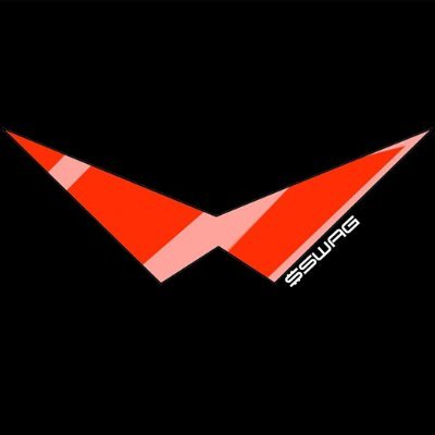 Sharp red angular Swag shades